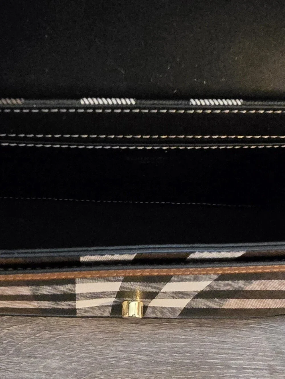 Classic Plaid Brown Crossbody Shoulder Bag